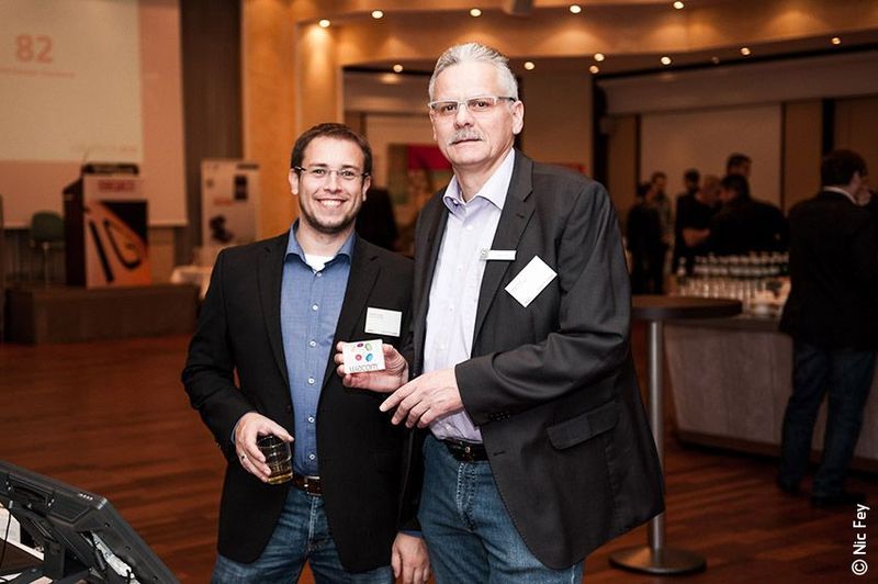 Man kennt sich in der Branche und auf der Ignition: Thomas Freiherr und Frank Losch (Fa. Wacom). (CPN IT-Verbundgruppe)