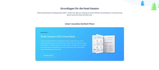 Die ultimative Checkliste von Sendcloud für die Peak Season 2021.(Bild:  Sendcloud)
