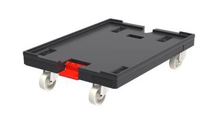 Walther Faltsysteme stellt seinen neuen Rollwagen mit zentraler Feststellbremse vor. Die Bremse löse gleich mehrere Probleme beim Handling und Transport. (Bild: Walther Faltsysteme)