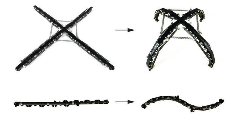 Deployable structures transition from flat to domed and straight to curved with a small push  (Bertoldi Lab/Havard SEAS)