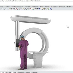 CAD-Modell eines Medizingeräts mit integrierter Systemarchitektur (Bild: Michael Schnaus, Gkteso GmbH)