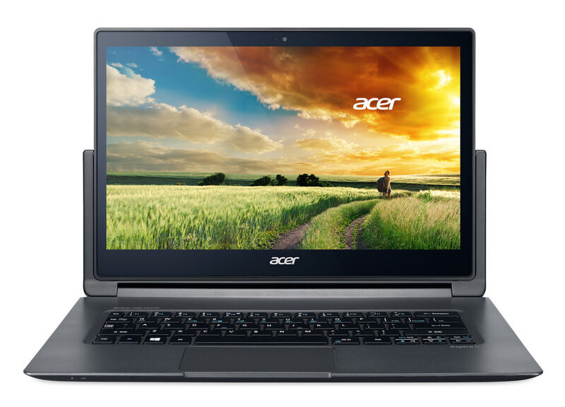 Das Aspire R13 im Notebook-Modus. Das 2-in-1-Notebook mit 13,3-Zoll-Display ist mit Full-HD- oder mit WQHD-Panel lieferbar. (Bild: Acer)