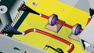 Anschauliche 3D-Ansicht: Eplan Harness Pro-D verbindet die Daten der Mechanik- und Elektrokonstruktion in einem System, was eine effiziente Kabelbaum-Entwicklung ermöglicht. (Eplan)