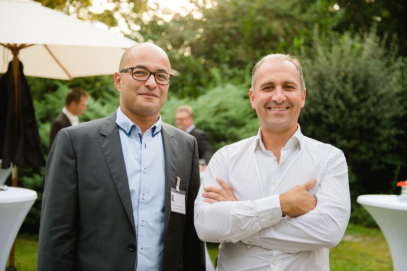 Nicolas Vermersch im Gespräch mit Herrn De Battista von Treves (3C)