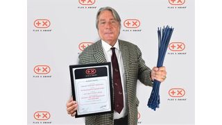 Award Nummer zwei gesichert: Der Plus X 2021 ging auch an Allplastiks detektierbaren Blitzbinder. (Bild: Allplastik)