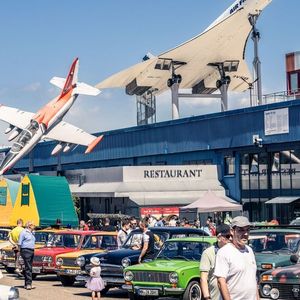 Beim Ostalgie Treffen 2025 kamen rund 100 historische Fahrzeuge aus dem ehemaligen Ostblock zusammen.(Bild:  Technikmuseum)