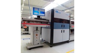 LED-Fertigung: Das Testsystem LaserVision LED von Schneider & Koch Prüftechnik komibinert AOI- und LED-Tester für bestückte LED-Leiterplatten bis 1500 mm. (Schneider & Koch)