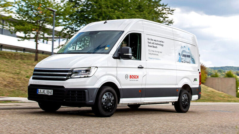 Bosch hat zwei E-Transporter umgebaut. 