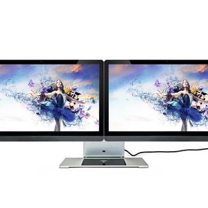 Der modulare All-in-One-PC Modinice kann mit einem oder zwei Displays ausgestattet werden. Der Rechner steckt im Gehäusefuß.