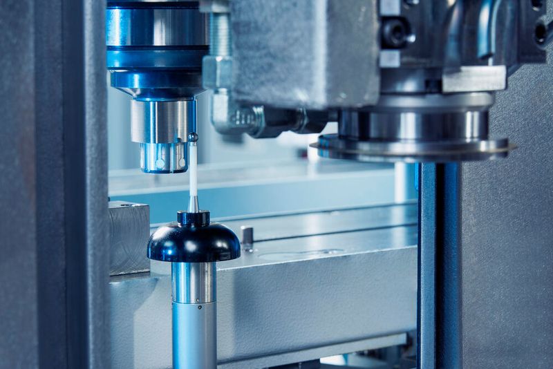 Inspection of the machining results for the cam geometry using the VL 100 GT’s integrated measuring probe (Source: Emag)