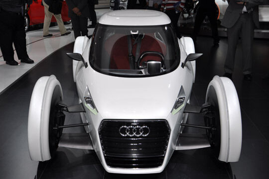 Auch einen Kabinenroller zeigt Audi. Genauer gesagt zwei: einmal geschlossen... (Wehner)