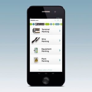 Mit der Marking System-App kann der User passende Kennzeichnungslösungen finden, editieren oder direkt ausdrucken.
