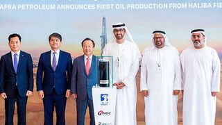 A special ceremony was held at the Adnoc Headquarters, where His Excellency Dr. Sultan Ahmed Al Jaber, UAE Minister of State and Adnoc Group CEO, hosted a government delegation from South Korea. (Abu Dhabi National Oil Company)