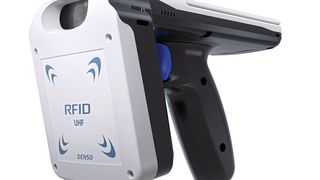 Kommt futuristisch daher: der neue RFID-Scanner SP1 mit Autopilot aus dem Hause Denso. (Denso)