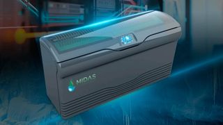 Ein „Midas XCI 50U Tank“ kann bis zu 150 Kilowatt an IT-Leistung immersiv kühlen.  (Bild: Midas Immersion Cooling)