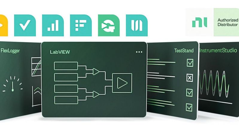 Supports electronics developers: The LabVIEW+ software package from NI is made up of various individual applications. It is important for developers to deliver products quickly and cost-effectively.(Image: dataTec)