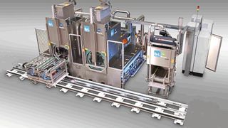 Vollautomatisiertes Reinigen mit Shuttlesystem. (Bild: BvL Oberflächentechnik GmbH)