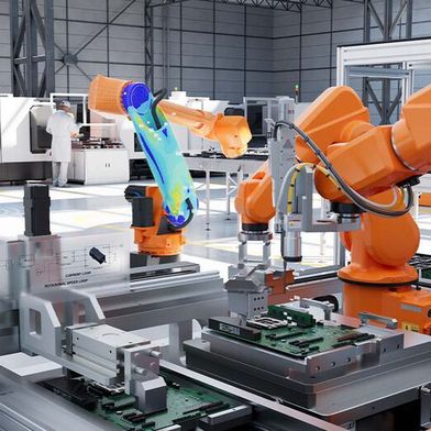 Virtuelle Zwillinge sollen dabei helfen, Produktionssysteme effizienter zu entwerfen (Bild: Altair)