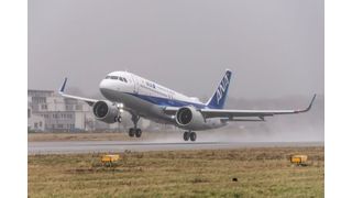 Abheben zum Testflug mit dem Airbus A320neo: ANA verbindet Frankfurt, München und Düsseldorf im Direktflug mit Tokio. (Airbus)