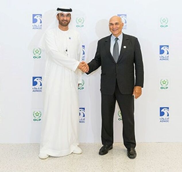 The Adnoc and OCP Group of Morocco have agreed to explore the phased creation of a new global fertilizer joint venture to accelerate the execution of both the firms’ international strategies. (Adnoc)