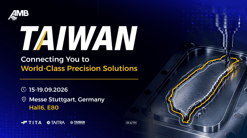 Im taiwanesischen „Smart Manufacturing“-Pavillon auf der AMB 2026 präsentieren sechs SPEMA-Mitglieder Lösungen aus den Bereichen Luft- und Raumfahrt, Automatisierung und fortschrittliche Fertigung für High-End-Branchen.(Quelle:  TAITRA)