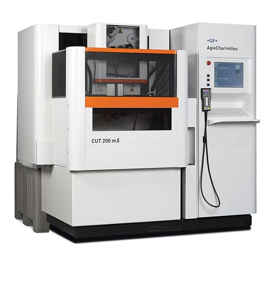 GF Machining Solutions offers the Agie-Charmilles CUT 200mS wire EDM, a high-productivity machine that is said to provide customers with exceptional high performance, reliability, flexibility and accuracy. (Source: GFM)
