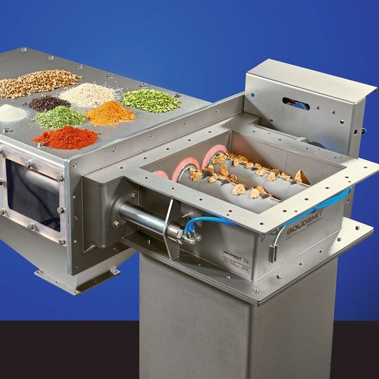 Der automatisch reinigende Easy-Cleanflow-Magnet wurde kürzlich einem Re-Design unterzogen.(Bild:  Goudsmit Magnetics)