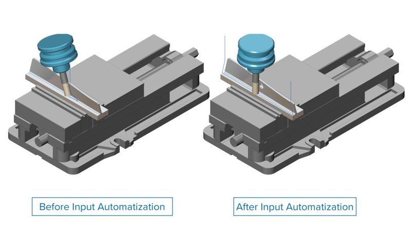 Module Works 2025.12 offers a major improvement for Swarf machining. The latest update introduces enhanced logic for reliably detecting guide curves on surfaces, even those with rounded boundaries.  (Source: Module Works)