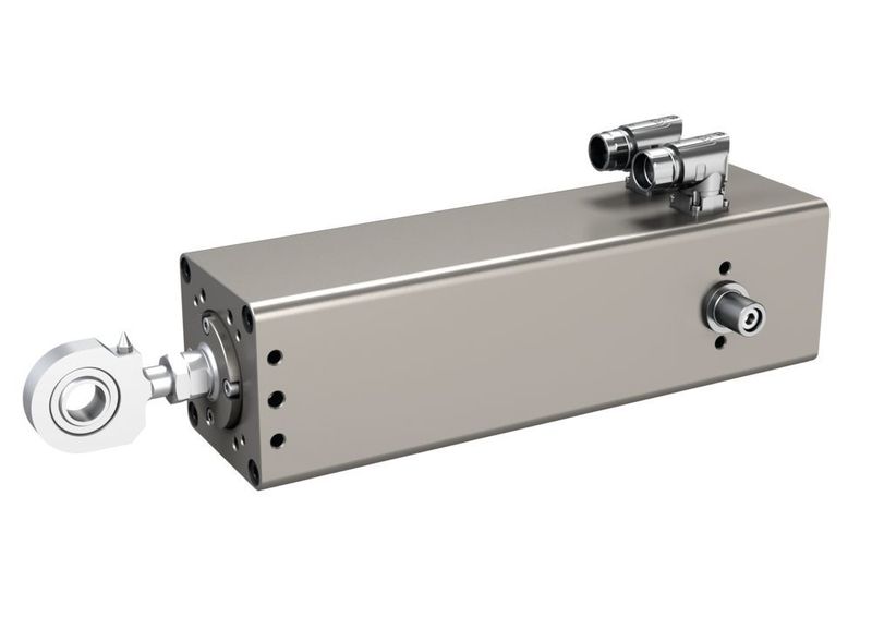 Neben vielen IoT-fähigen Neuheiten bringt SKF Motion Technologies (SMT) weitere Produkte mit zur Motek 2019: Beispielsweise stellt SMT mit dem Liftkit und Slidekit Cobot-Features vor. Mit ihnen können Anwender die Leistungsfähigkeit durch eine siebenfache Reichweitenerhöhung kleiner Roboter und Cobots für die industrielle Automatisierung steigern. Außerdem hat SMT mit der nächsten Generation der CEMC-Serie einen sehr kompakten elektromechanischen Aktuator für Fügeanwendungen in der Automobilindustrie entwickelt. Auf der Motek in Halle 4, Stand 4524.  (SKF Motion Technologies)