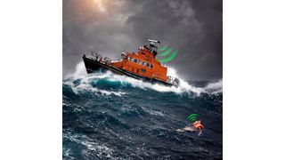 Next Generation Schiffsradare: Das harmonische Radar SEERAD soll in Zukunft Tags in Rettungswesten detektieren und Schiffbrüchige zuverlässig orten.
 (Fraunhofer FHR)