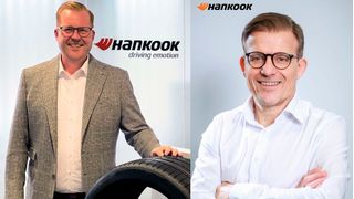  Nils Westphalen, Key Account Manager Leasing Fleet (links) und Jürgen Mahr, Direktor OEM After Sales/Leasing Fleet (rechts). (Bild: Hankook)