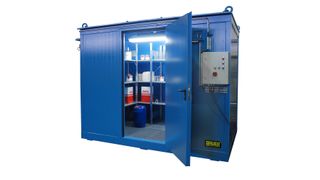 Die neuen Brandschutz-Container für den Ex-Bereich  (Bild: Bauer)