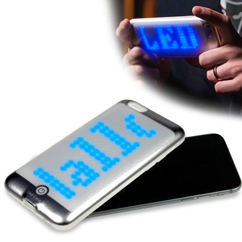 Für 59,95 Euro gibt es bei www.monsterzeug.de eine iPhone-6/6S-Hülle mit programmierbarer LED-Laufschrift. (Monsterzeug)