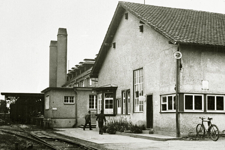Das erste Fabrikgebäude der Zahnradfabrik aus dem Jahr 1919. (Foto: ZF)
