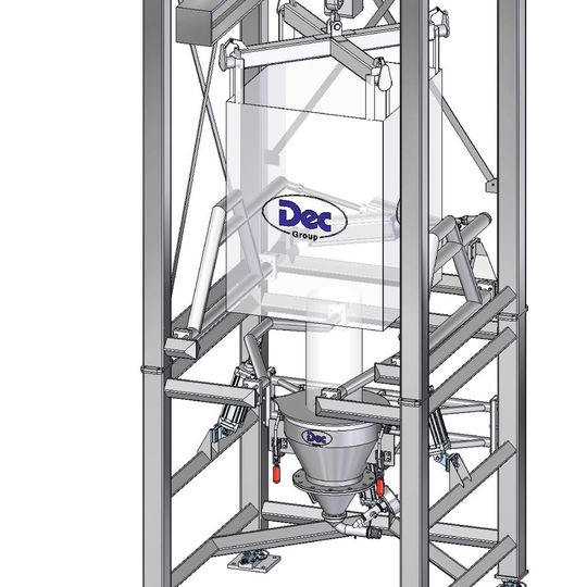 Big-Bag-Entleer- und -Befüllstation (Bildausschnitt)(Bild:  DEC Group)