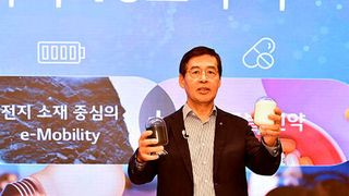 LG Chem Chief Executive Officer Hak Cheol Shin at the online press conference.  (LG Chem)