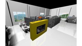 Im Sommer soll das neue Sandvik-Coromant-Center in Rennigen (Baden Württemberg) seine Tore öffnen. Das wird nicht nur die Zerspanungspraktiker in der Umgebung freuen. Hier ein virtueller Blick ins Innere. (Sandvik Coromant)