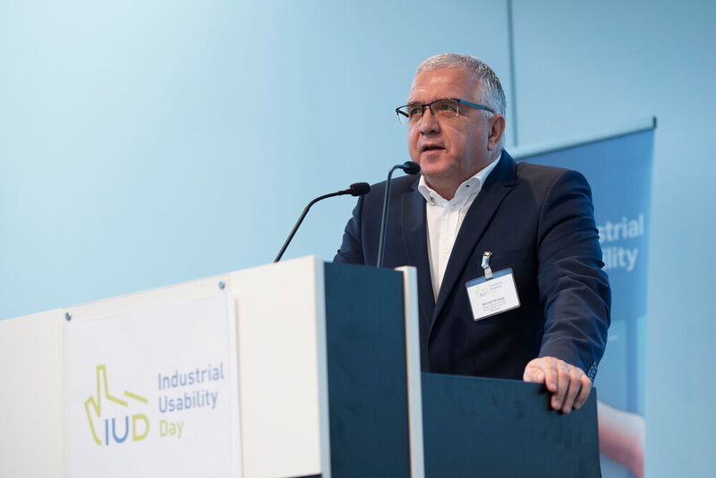 Wie man Industrial Usability richtig angeht, darüber diskutieren und informierten sich die rund 200 Teilnehmer des Industrial Usability Day 2019 in Würzburg. (VCG/Untch)