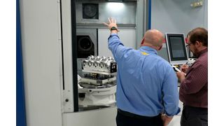 Hendrick Motorsports fertigt auf den Grob-Universalmaschinen unter anderem Zylinderblöcke. (Bild: Grob-Werke)