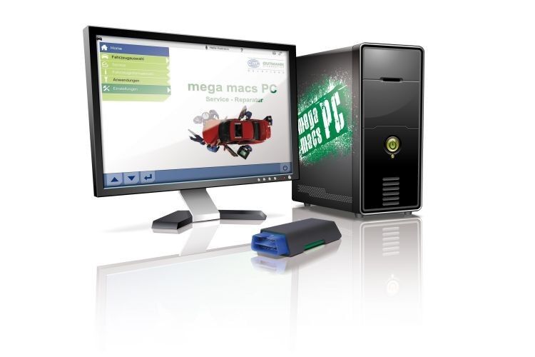 Das Angebot für Diagnoseeinsteiger und besondere Anwendungen: Das Mega-Macs-PC-Konzept ist vor allem für die Fahrzeugannahme bzw. die Gebrauchtwagenbewertung gedacht. (Foto. Hella Gutmann)