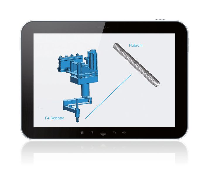 In diesem Beispiel weist die Fehlermeldung auf den notwendigen Austausch des Hubrohrs hin: Beim Erreichen eines vertikalen Lagerspiels von max. 1 mm sollte das Hubrohr ausgetauscht werden (Bild: Schubert)