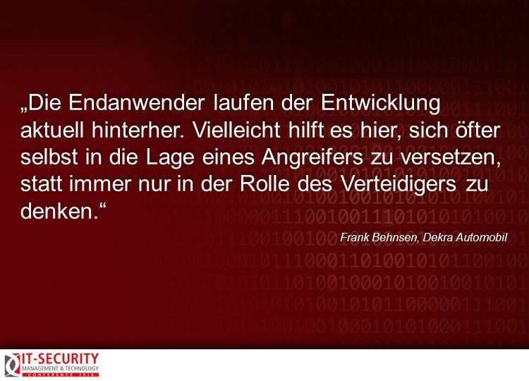 Frank Behnsen, Dekra Automobil, zur IT-Security Conference 2016. #itseccon (AMATHIEU - Fotolia.com)