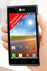 Das LG-Smartphone P 700 Optimus L7 ist Vertragsfrei und ohne SIM-Lock. (Bild: ALdi)