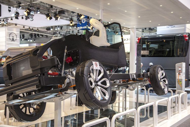 So stellt sich Iveco das Innenleben seiner elektrischen Fahrzeuge der Zukunft vor. (Foto: Suffner)