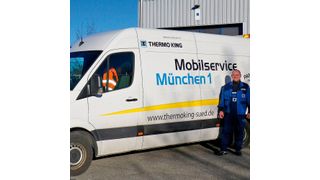 Mobilservice-Fahrzeug und –Mitarbeiter. (tkv)