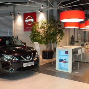 Am neuen Standort hat Auto Schubert das Nissan Retail Concept umgesetzt.(Foto:  Nissan)