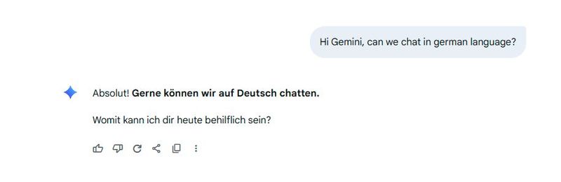 Look & Feel von Gemini gleicht ChatGPT von OpenAI nahezu komplett. (Bild: screenshot: Google)