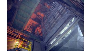 Mit einem so genannten Rekuperator (Wärmetauscher) nutzt GF Automotive schon seit Jahren einen gewissen Teil der Abwärme des Ofens für betriebsinterne Prozesse: etwa zur Gebäudeheizung und Warmwasserbereitung. (Archiv: Vogel Business Media)