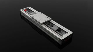 Mit der neuen Spindelabstützung beträgt der mögliche Hub der Lineareinheit 2.500 Millimeter. (Bild: IEF Werner)