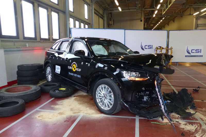 Unter anderem überzeugte das kleine SUV der Ingolstädter mit einem serienmäßigen Kollisionsverhinderer. (Euro NCAP)